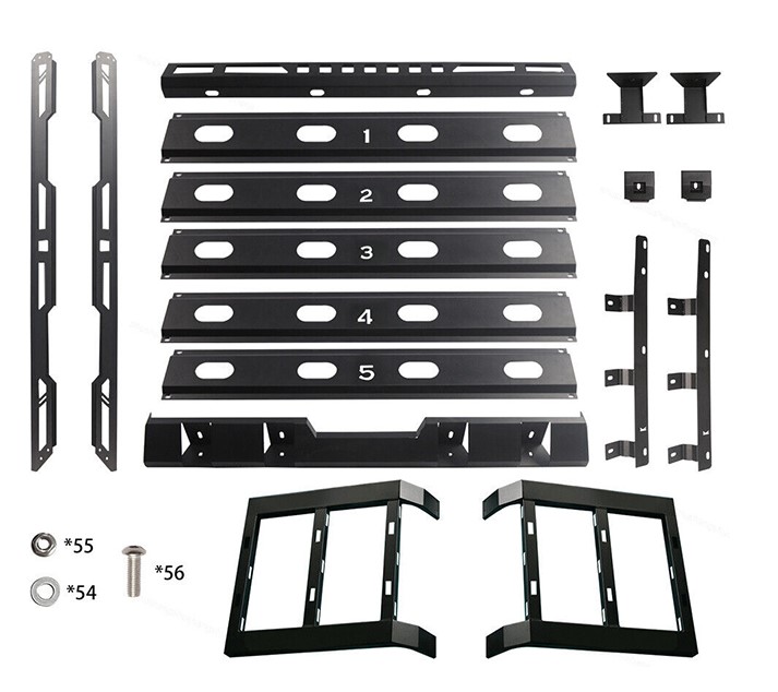 საბარგული WRANGLER 2007-2017 სახურავზე დასადგამი რკინა (4 კარიანი)